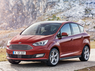 Картинка автомобили ford красный 2015г c-max