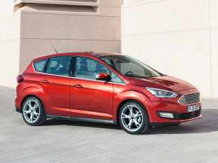 обоя автомобили, ford, красный, c-max, 2015г