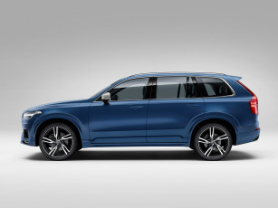 обоя автомобили, volvo, xc90, синий, 2015г, t6, r-design