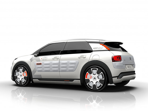 Обои картинки фото автомобили, citroen, 2014г, светлый, airflow, cactus, c4, citroеn, concept, 2l