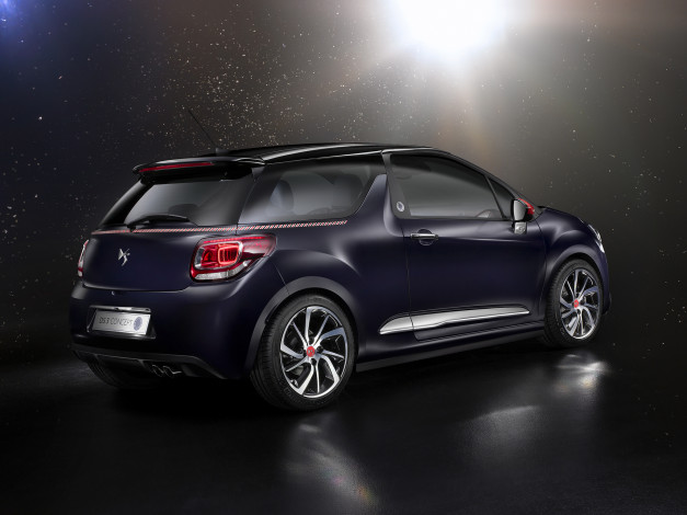 Обои картинки фото автомобили, citroen, темный, 2014г, paris, concept, ds, de, la, fressange, 3, ines