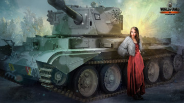 Картинка видео+игры мир+танков+ world+of+tanks девушка танк