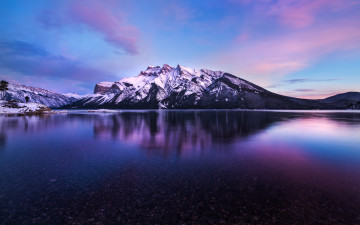 Картинка природа реки озера mountain lake canada banff alberta