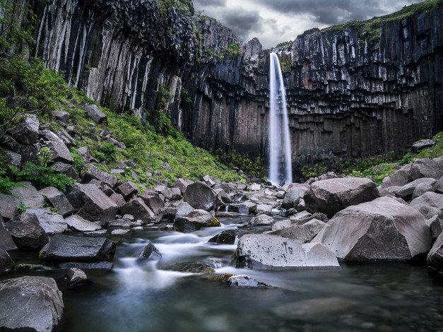 Обои картинки фото природа, водопады, река, вода, водопад