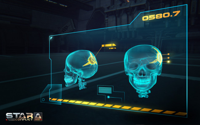 Обои картинки фото видео игры, star conflict, матрица, черепа