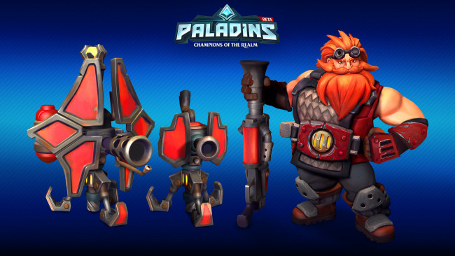 Обои картинки фото видео игры, paladins