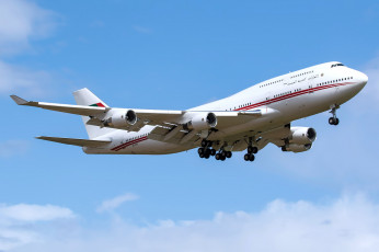 обоя boeing 747, авиация, пассажирские самолёты, авиалайнер