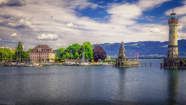 Обои картинки фото lindau, germany, города, - пейзажи