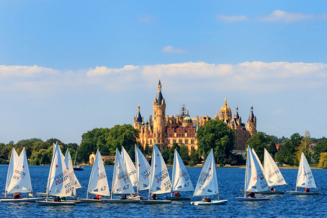 Обои картинки фото schwerin castle, germany, города, замок шверин , германия, schwerin, castle