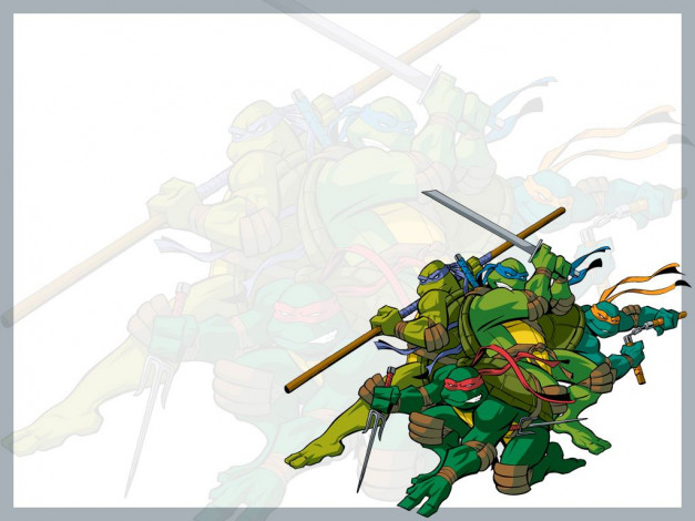 Обои картинки фото мультфильмы, tmnt