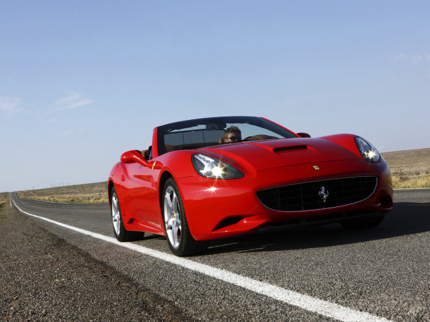 Обои картинки фото ferrari, california, 2009, автомобили