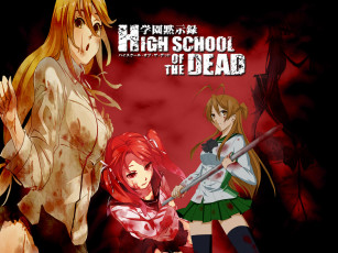 обоя аниме, highschool, of, the, dead