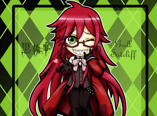 Картинка аниме kuroshitsuji grell sutcliff