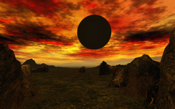 Картинка 3д+графика атмосфера настроение+ atmosphere+ +mood+ горы планета
