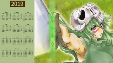 обоя календари, аниме, человек, череп, взгляд