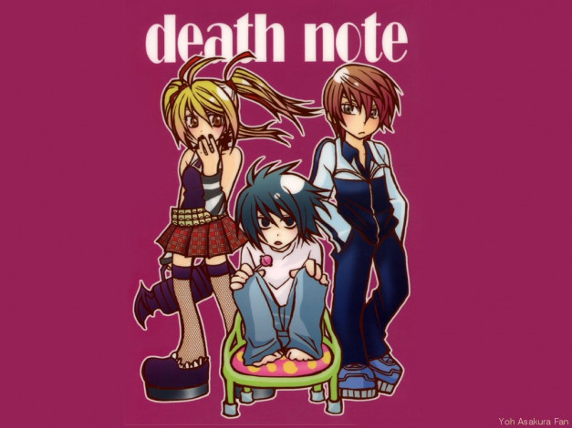 Обои картинки фото dn94, аниме, death, note