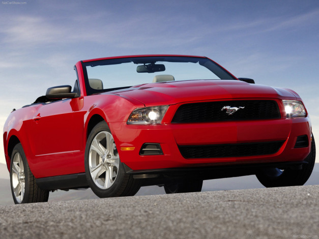 Обои картинки фото ford, mustang, convertible, 2010, автомобили