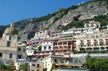 Картинка города панорамы amalfi италия