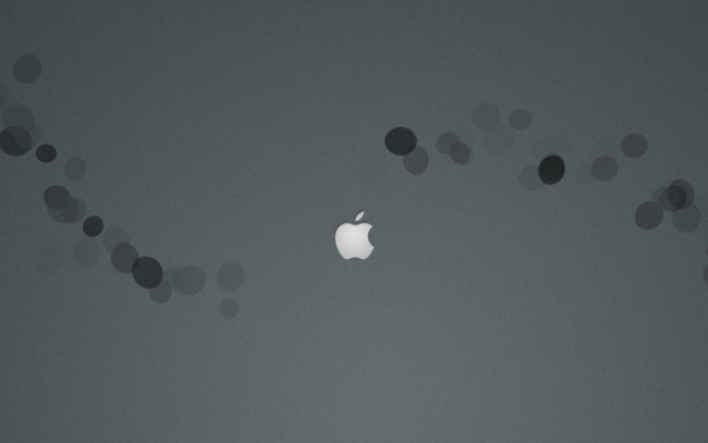 Обои картинки фото компьютеры, apple, яблоко, логотип, серый