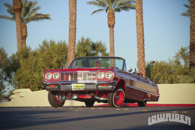 Обои картинки фото 1964, chevy, impala, автомобили, chevrolet