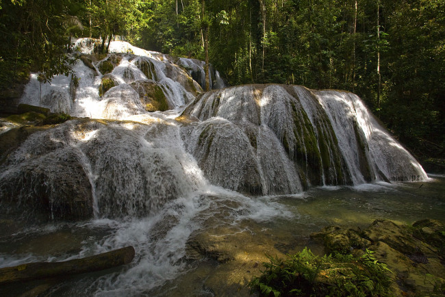 Обои картинки фото индонезия, водопады, салопа, природа, лес, камни