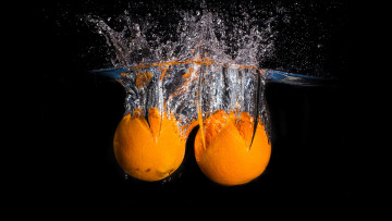 Картинка еда цитрусы мандарины вода