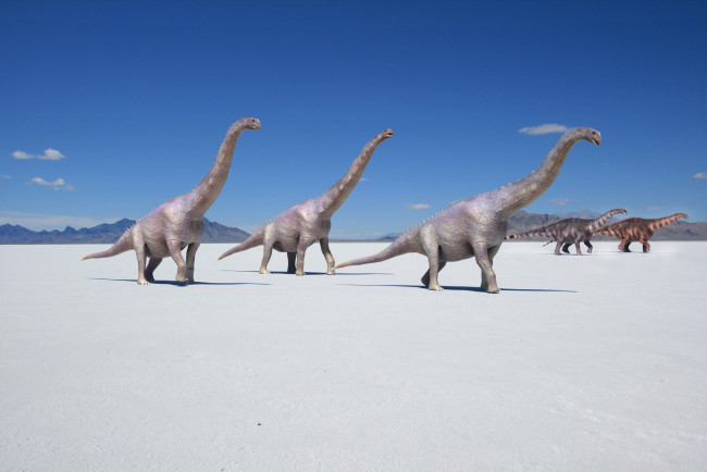 Обои картинки фото 3д графика, животные , animals, динозавры, песок, горы