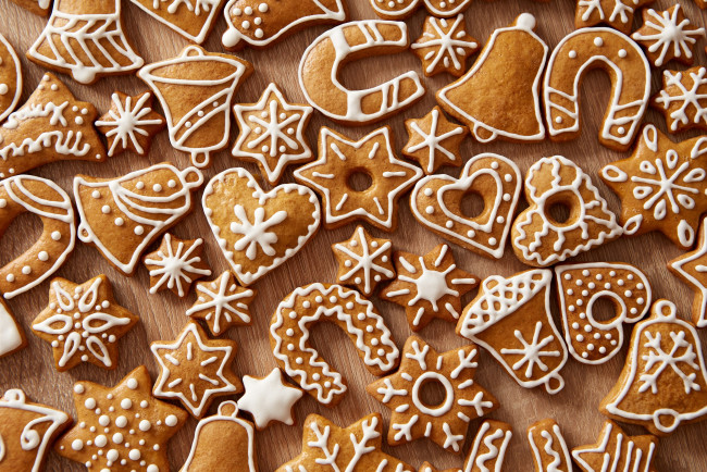 Обои картинки фото праздничные, угощения, cookies, глазурь, рождество, новый, год, decoration, печенье, сладкое, выпечка, xmas, christmas, merry
