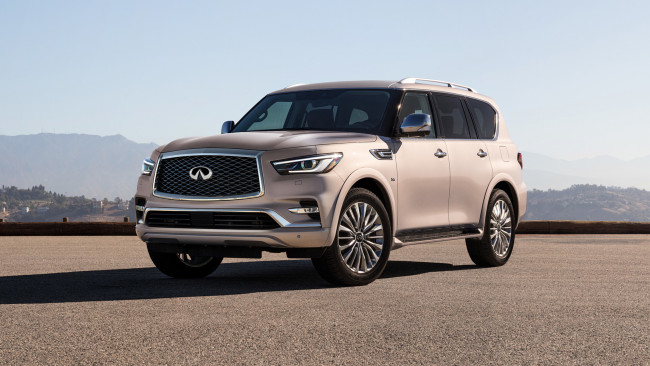 Обои картинки фото infiniti qx80 2018, автомобили, infiniti, 2018, qx80, внедорожник