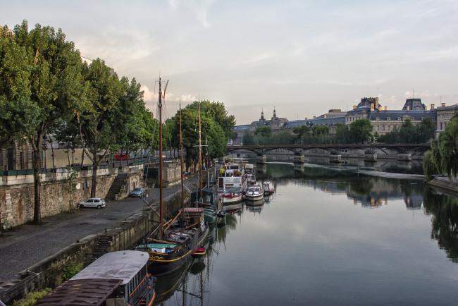Обои картинки фото paris,  france, города, париж , франция, мост, река