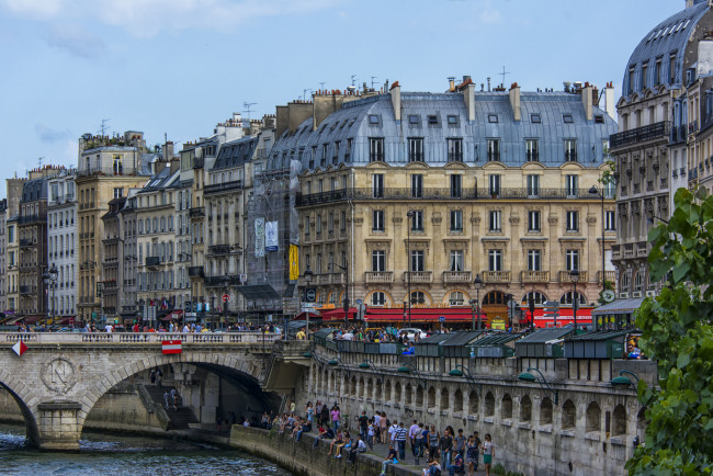 Обои картинки фото st germaine, города, париж , франция, мост, река