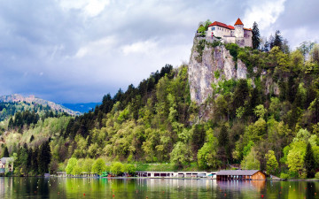 Картинка города блед+ словения slovenia bled castle