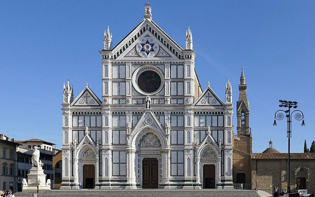 Обои картинки фото basilica santa croce, города, флоренция , италия, basilica, santa, croce