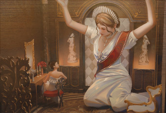 Картинка фэнтези девушки девушка женщина великанша