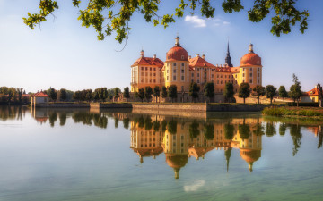 Картинка города замок+морицбург+ германия moritzburg castle germany