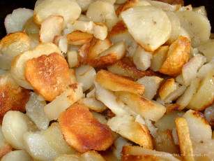 обоя картошка, по, деревенски, еда, картофель