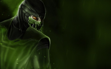 Картинка mortal kombat видео игры 2011 green зеленый рептилия reptile
