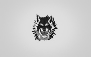 Картинка волк рисованные минимализм wolf