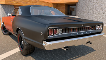 обоя автомобили, 3д, 1968, dodge, coronet