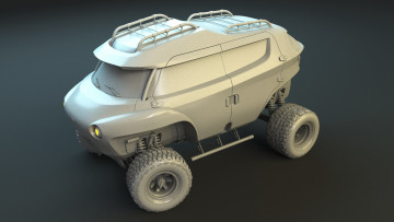 Картинка uaz+buhanka+concept автомобили 3д concept buhanka uaz