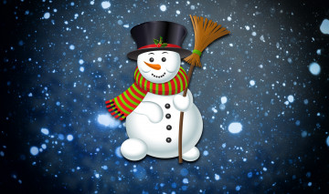Картинка праздничные векторная+графика+ новый+год фон праздник снег минимализм зима новый год снеговик снежинки