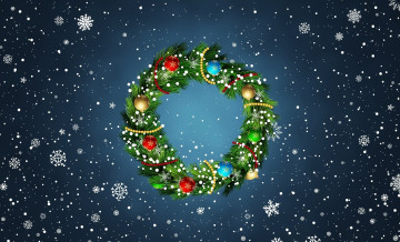 Картинка праздничные векторная+графика+ новый+год новый год настроение праздник снег венок зима минимализм урашение рождество рамка снежинки фон