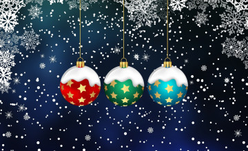 Картинка праздничные векторная+графика+ новый+год фон праздник шарики минимализм зима новый год рождество игрушки снежинки снег