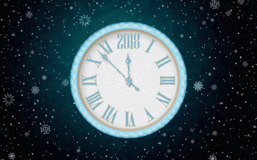 Картинка праздничные векторная+графика+ новый+год время зима Часы рождество снежинки фон цифы новый год праздник снег минимализм