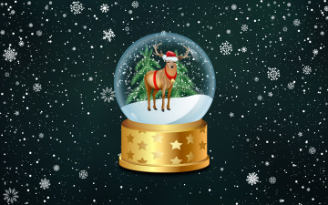 Картинка праздничные векторная+графика+ новый+год зима минимализм шар снег олень праздник фон новый год снежинки стеклянный рождество