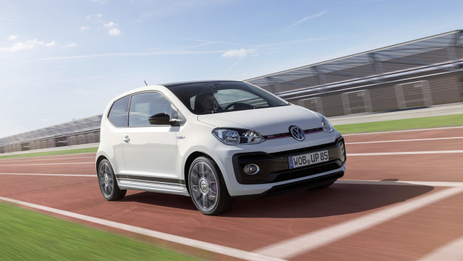 Обои картинки фото volkswagen up gti 2018, автомобили, volkswagen, белый, 2018, gti, up