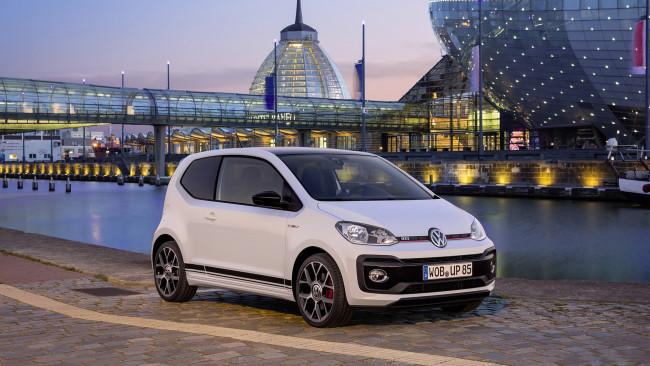 Обои картинки фото volkswagen up gti 2018, автомобили, volkswagen, gti, up, 2018, белый