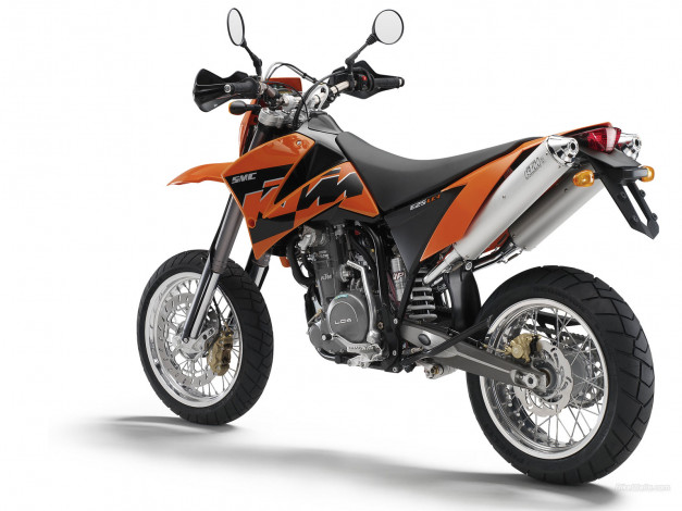 Обои картинки фото ktm, 625, smc, 2006, мотоциклы