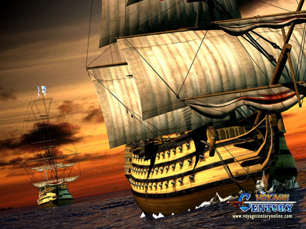 Обои картинки фото видео, игры, пираты, онлайн, voyage, century, online
