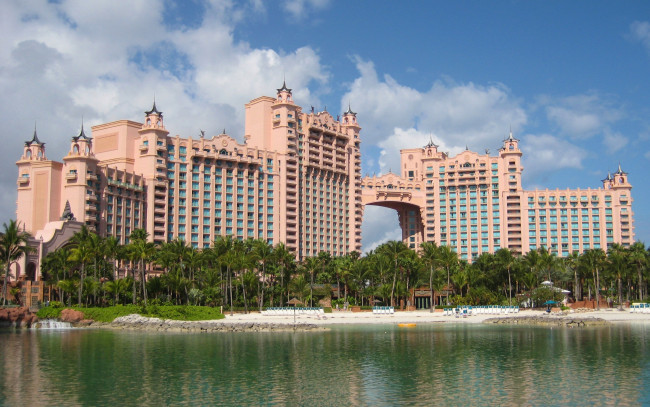 Обои картинки фото atlantis, paradise, island, the, bahamas, города, дубаи, оаэ